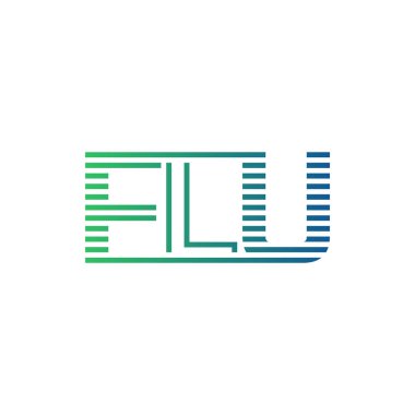 Modern FLU Logo Tasarımı. FLU Minimalist, Profesyonel ve Çok Yönlü İşletme Kimliği Simgesi