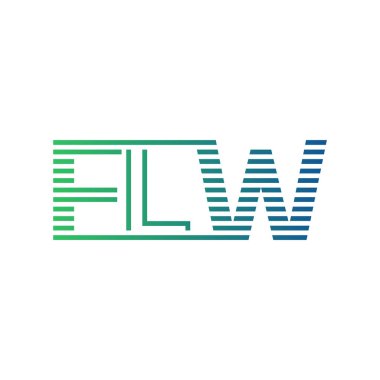 Modern FLW Logo Tasarımı. FLW Minimalist, Profesyonel ve Çok Yönlü İşletme Kimliği Simgesi