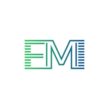 Modern FMI Logo Tasarımı. İş Kimliği için FMI Minimalist, Profesyonel ve Çok Yönlü Markalaştırma Simgesi