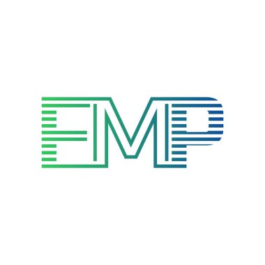 Modern FMP Logo Tasarımı. Harf Minimalist, Profesyonel ve Çok Yönlü İşletme Kimliği Simgesi