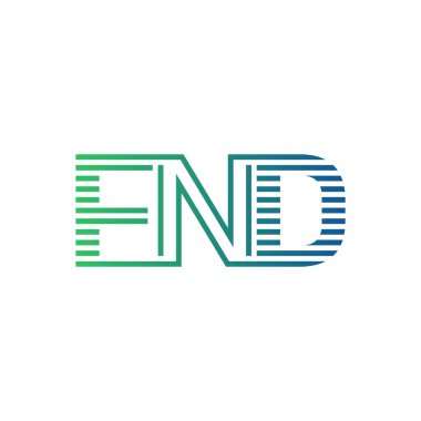 Modern FND Logo Tasarımı. İş Kimliği için FND Minimalist, Profesyonel ve Çok Yönlü Markalaştırma Simgesi