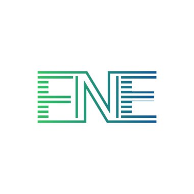 Modern FNE Logo Tasarımı. İş Kimliği İçin FNE Minimalist, Profesyonel ve Çok Yönlü Markalaştırma Simgesi