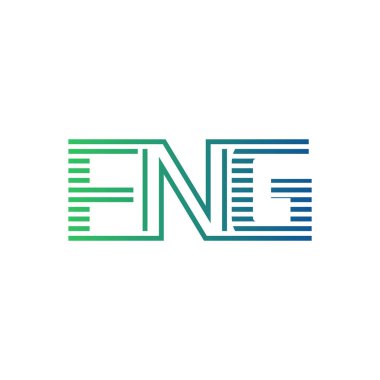 Modern FNG Logo Tasarımı. İş Kimliği için FNG Minimalist, Profesyonel ve Çok Yönlü Markalaştırma Simgesi
