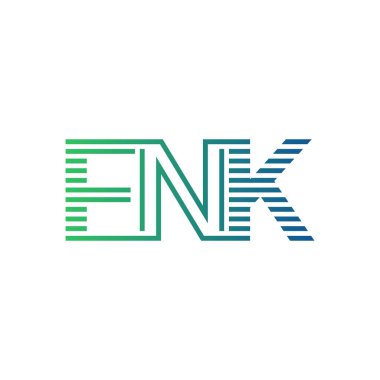 Modern FNK Logo Tasarımı. İş Kimliği için FNK Minimalist, Profesyonel ve Çok Yönlü Markalaştırma Simgesi