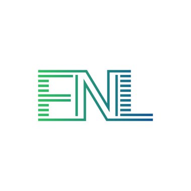 Modern FNL Logo Tasarımı. Harf FNL İş Kimliği Minimalist, Profesyonel ve Çok Yönlü Markalaştırma Simgesi