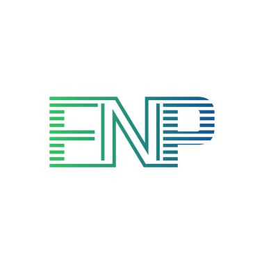 Modern FNP Logo Tasarımı. Harf FNP İş Kimliği Minimalist, Profesyonel ve Çok Yönlü Markalaştırma Simgesi
