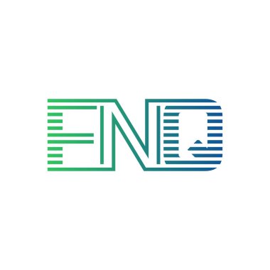 Modern FNQ Logo Tasarımı. Harf FNQ İş Kimliği Minimalist, Profesyonel ve Çok Yönlü Markalaştırma Simgesi