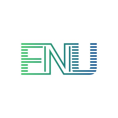 Modern FNU Logo Tasarımı. Harf FNU İş Kimliği Minimalist, Profesyonel ve Çok Yönlü Markalaştırma Simgesi