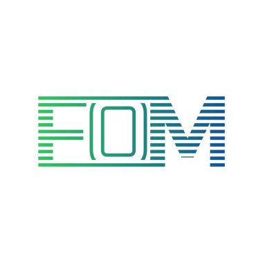 Modern FOM Logo Design. Letter FOM Minimalist, Professional, and Versatile Branding Icon for Business Identity clipart