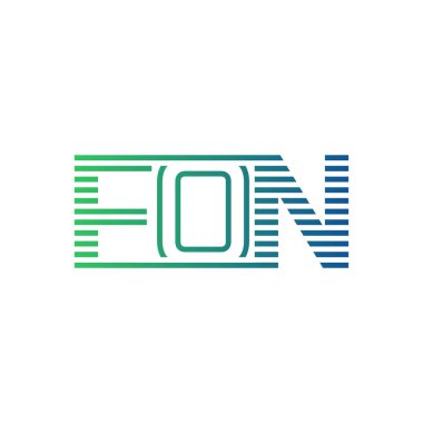Modern FON Logo Tasarımı. İşletme Kimliği İçin FON Minimalist, Profesyonel ve Çok Yönlü Markalaştırma Simgesi