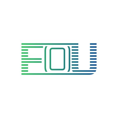 Modern FOU Logo Tasarımı. FOU Harfi İş Kimliği Minimalist, Profesyonel ve Çok Yönlü Markalaştırma Simgesi