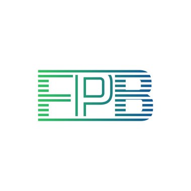 Modern FPB Logo Tasarımı. Harf FPB İş Kimliği Minimalist, Profesyonel ve Çok Yönlü Markalaştırma Simgesi