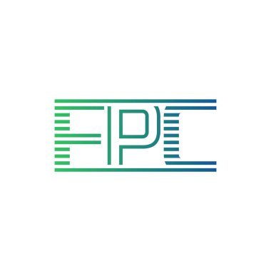 Modern FPC Logo Tasarımı. Harf FPC İş Kimliği Minimalist, Profesyonel ve Çok Yönlü Markalaştırma Simgesi