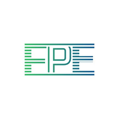 Modern FPE Logo Tasarımı. İş Kimliği için FPE Minimalist, Profesyonel ve Çok Yönlü Markalaştırma Simgesi