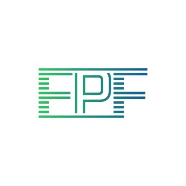 Modern FPF Logo Tasarımı. İş Kimliği için FPF Minimalist, Profesyonel ve Çok Yönlü Markalaştırma Simgesi