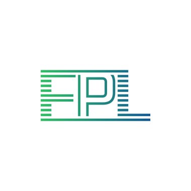 Modern FPL Logo Tasarımı. İş Kimliği için FPL Minimalist, Profesyonel ve Çok Yönlü Markalaştırma Simgesi