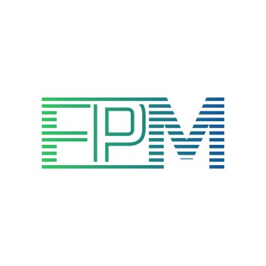 Modern FPM Logo Tasarımı. Harf FPM İş Kimliği Minimalist, Profesyonel ve Çok Yönlü Markalaştırma Simgesi