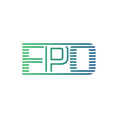 Modern FPO Logo Tasarımı. İş Kimliği için FPO Minimalist, Profesyonel ve Çok Yönlü Markalaştırma Simgesi