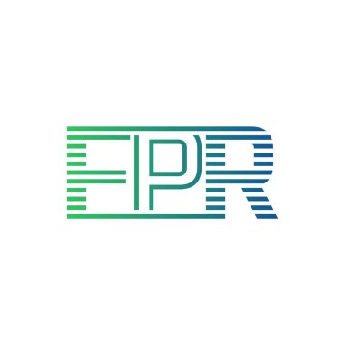 Modern FPR Logo Tasarımı. Harf FPR İş Kimliği Minimalist, Profesyonel ve Çok Yönlü Markalaştırma Simgesi
