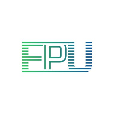 Modern FPU Logo Tasarımı. Harf FPU İş Kimliği Minimalist, Profesyonel ve Çok Yönlü Markalaştırma Simgesi