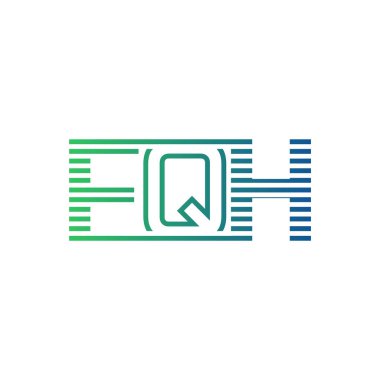 Modern FQH Logo Design. Letter FQH Minimalist, Professional, and Versatile Branding Icon for Business Identity clipart