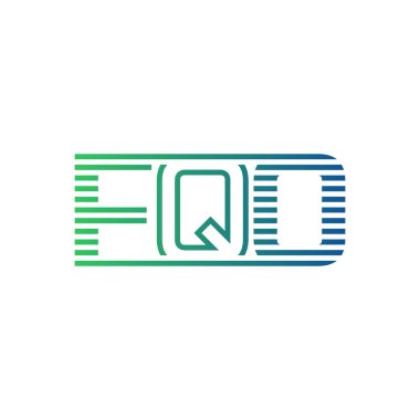 Modern FQO Logo Tasarımı. Harf FQO İş Kimliği Minimalist, Profesyonel ve Çok Yönlü Markalaştırma Simgesi