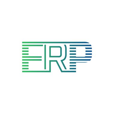 Modern FRP Logo Tasarımı. Harf FRP İşletme Kimliği Minimalist, Profesyonel ve Çok Yönlü Marka Simgesi