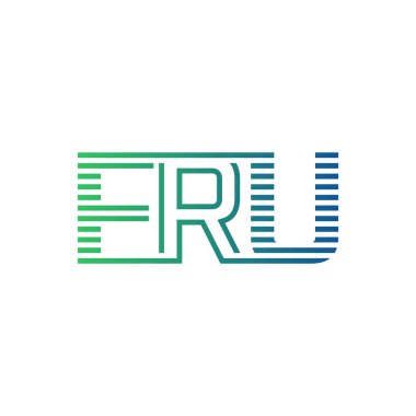 Modern FRU Logo Tasarımı. FRU Minimalist, Profesyonel ve Çok Yönlü İşletme Kimliği Simgesi
