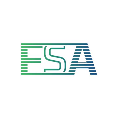 Modern FSA Logo Tasarımı. İş Kimliği için FSA Minimalist, Profesyonel ve Çok Yönlü Markalaştırma Simgesi