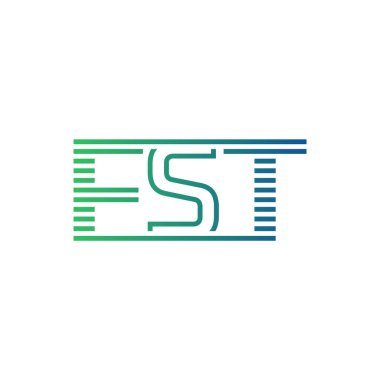 Modern FST Logo Design. Letter FST Minimalist, Professional, and Versatile Branding Icon for Business Identity clipart