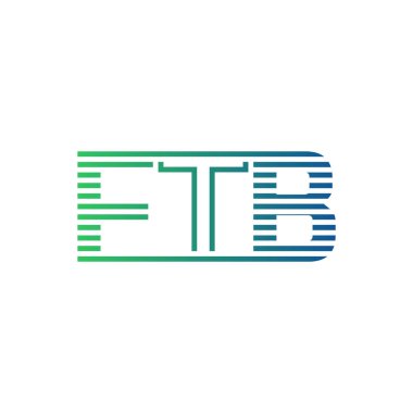 Modern FTB Logo Tasarımı. Harf FTB İş Kimliği Minimalist, Profesyonel ve Çok Yönlü Markalaştırma Simgesi