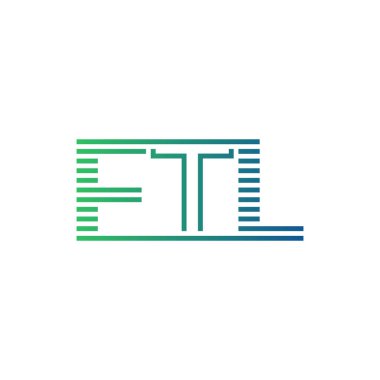 Modern FTL Logo Tasarımı. İş Kimliği için FTL Minimalist, Profesyonel ve Çok Yönlü Markalaştırma Simgesi