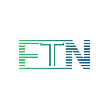 Modern FTN Logo Tasarımı. İş Kimliği için FTN Minimalist, Profesyonel ve Çok Yönlü Markalaştırma Simgesi