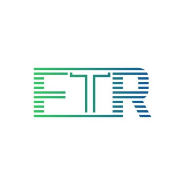 Modern FTR Logo Tasarımı. Harf FTR İş Kimliği Minimalist, Profesyonel ve Çok Yönlü Markalaştırma Simgesi