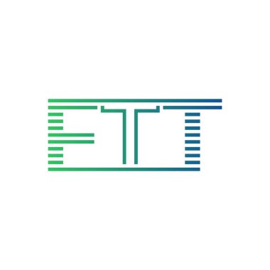 Modern FTT Logo Tasarımı. İş Kimliği için FTT Minimalist, Profesyonel ve Çok Yönlü Markalaştırma Simgesi