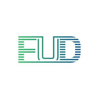 Modern FUD Logo Tasarımı. İş Kimliği için FUD Minimalist, Profesyonel ve Çok Yönlü Markalaştırma Simgesi