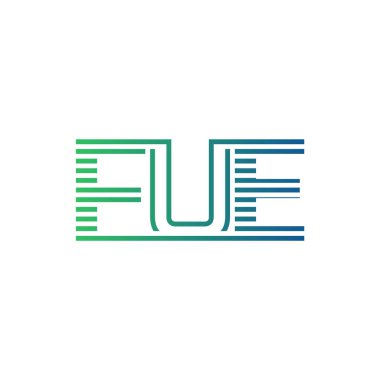 Modern FUE Logo Tasarımı. FUE Minimalist, Profesyonel ve İşletme Kimliği İçin Çok Yönlü Markalaşma Simgesi