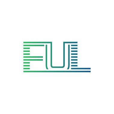 Modern FUL Logo Tasarımı. FUL Minimalist, Profesyonel ve İş Kimliği için Çok Yönlü Markalaştırma Simgesi