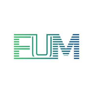 Modern FUM Logo Tasarımı. Harf FUM İş Kimliği Minimalist, Profesyonel ve Çok Yönlü Markalaştırma Simgesi