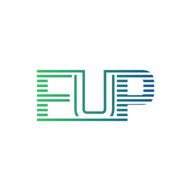 Modern FUP Logo Tasarımı. İş Kimliği için FUP Minimalist, Profesyonel ve Çok Yönlü Markalaştırma Simgesi