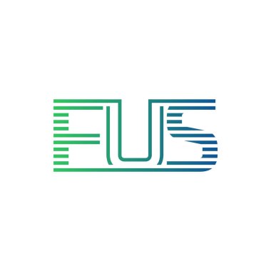 Modern FUS Logo Tasarımı. İş Kimliği için FUS Minimalist, Profesyonel ve Çok Yönlü Markalaştırma Simgesi