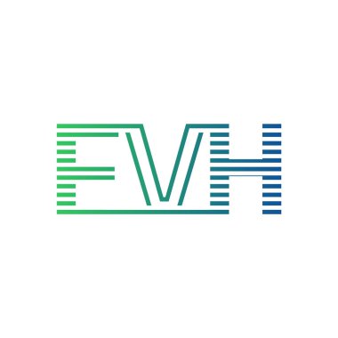Modern FVH Logo Tasarımı. İş Kimliği için FVH Minimalist, Profesyonel ve Çok Yönlü Markalaştırma Simgesi