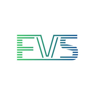 Modern FVS Logo Tasarımı. Harf FVS İş Kimliği Minimalist, Profesyonel ve Çok Yönlü Markalaştırma Simgesi