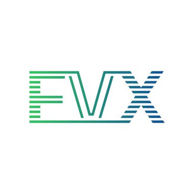 Modern FVX Logo Tasarımı. Harf FVX İşletme Kimliği Minimalist, Profesyonel ve Çok Yönlü Markalaştırma Simgesi