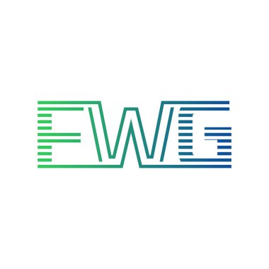 Modern FWG Logo Tasarımı. İş Kimliği için FWG Minimalist, Profesyonel ve Çok Yönlü Markalaştırma Simgesi