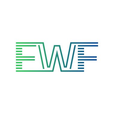 Modern FWF Logo Tasarımı. FWF Minimalist, Profesyonel ve Çok Yönlü İşletme Kimliği Simgesi
