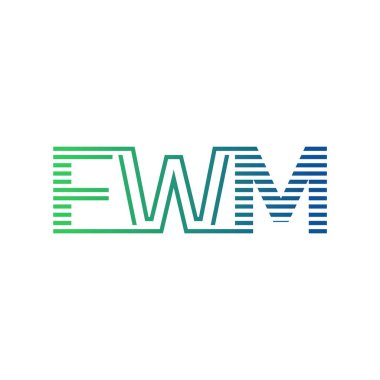Modern FWM Logo Tasarımı. Harf FWM İş Kimliği Minimalist, Profesyonel ve Çok Yönlü Markalaştırma Simgesi