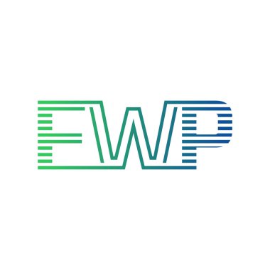Modern FWP Logo Tasarımı. Harf FWP İş Kimliği Minimalist, Profesyonel ve Çok Yönlü Markalaştırma Simgesi
