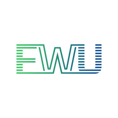 Modern FWU Logo Tasarımı. Harf FWU İş Kimliği Minimalist, Profesyonel ve Çok Yönlü Markalaştırma Simgesi