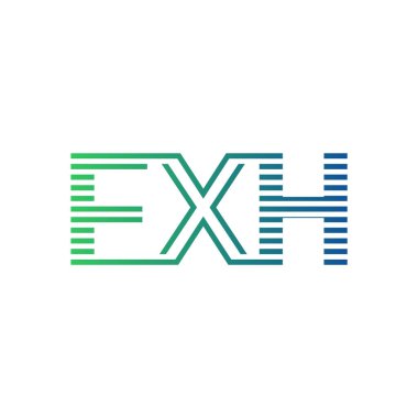 Modern FXH Logo Tasarımı. İşletme Kimliği İçin FXH Minimalist, Profesyonel ve Çok Yönlü Markalaştırma Simgesi